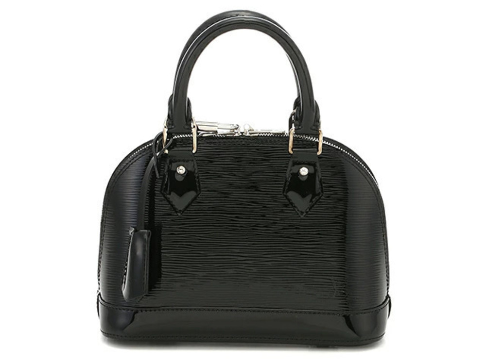 LOUIS VUITTON Alma Shoulder Bag Epi Leather Noir Black Electric